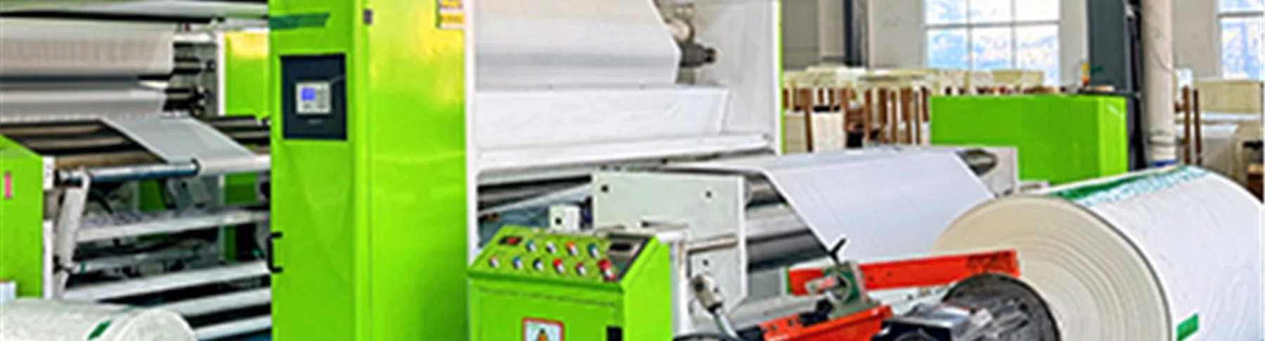 Warehouse inventory of specialized industrial filtration base papers