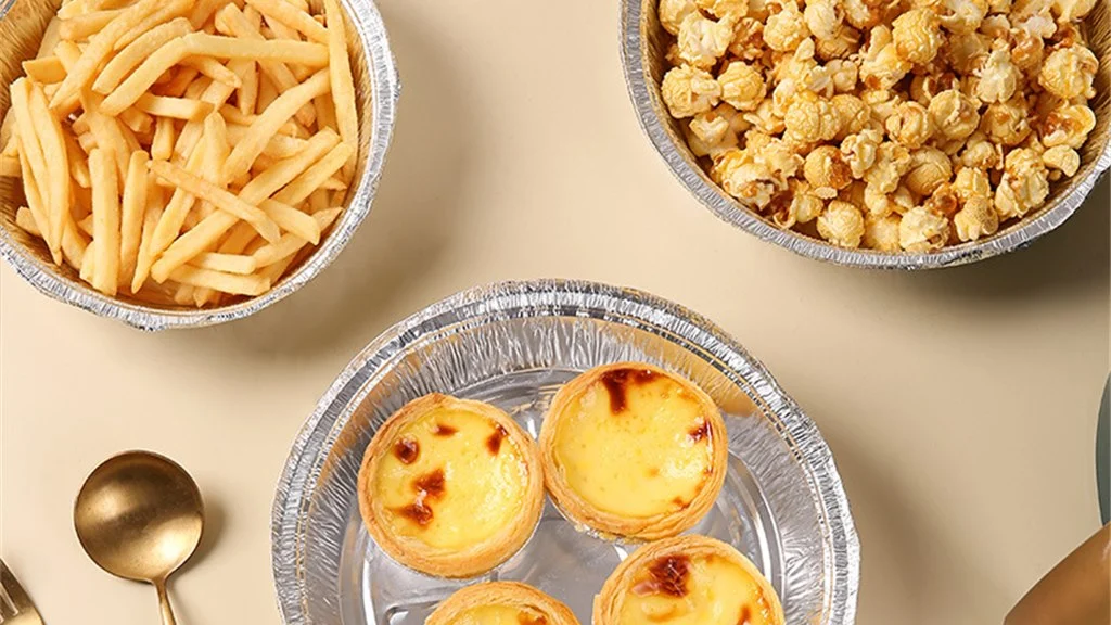 Food contact compliant foil container with sealed lid