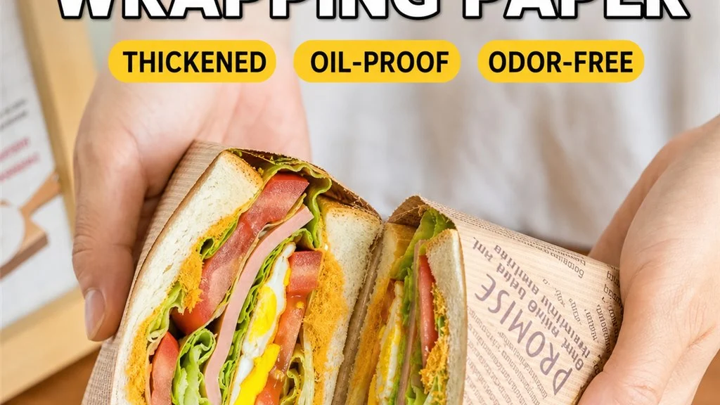 Food-safe branded baking paper and greaseproof sheets